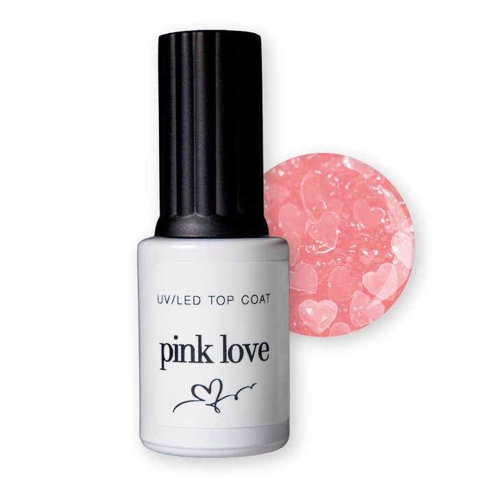 UV/LED Top Coat pink love, 8ml