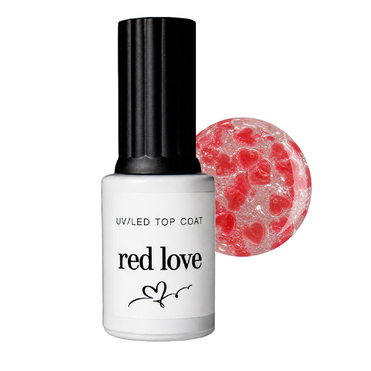 UV/LED Top Coat red love, 8ml