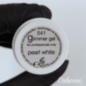 třpytivý gel pearl white