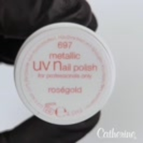 metalický UV/LED lak na nehty roségold