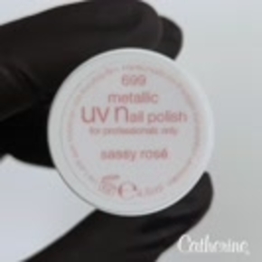 μεταλλικό βερνίκι νυχιών UV/LED sassy ροζέ