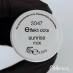 efektové tečky sunrise mix