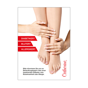 Werbeschild<br>Foot Care Information