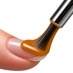 UV/LED nail polish golden leaf